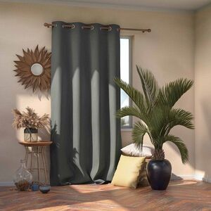 AmeliaHome Zasłony Blackout na przelotkach Grafit 140X270