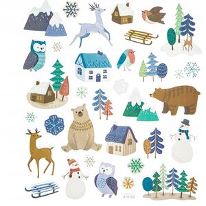 Αυτοκόλλητα DP Craft Glitter Winter Landscape 33Τμ 9467140 5907590017737