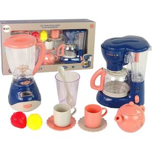 LeanToys Zestaw Akcesorii Kuchennych Blender Ekspres Do Kawy dla Dzieci