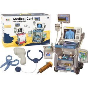 LeanToys Zestaw Małego Doktora Stetoskop Światła Niebieski