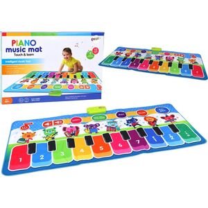 LeanToys Mata Muzyczna Interaktywna Edukacyjna Do Tańczenia Instrumenty Dźwięki