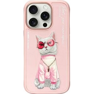 Nimmy iPhone 16 Pro 6.3" Case Pink Glasses Cool Cat