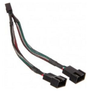 Aqua Computer 4-pin - 4-pin x2, 0.1m, Czarny (53124)