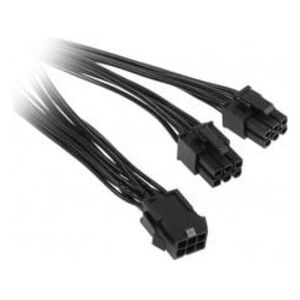 PCIe 6-pin - PCIe 6-pin x2, 0.15m, Czarny (ZUAD-766)