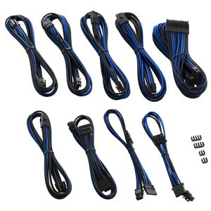CableMod Zestaw kabli, Czarno-niebieski (CM-PCSR-FKIT-NKKB-R)