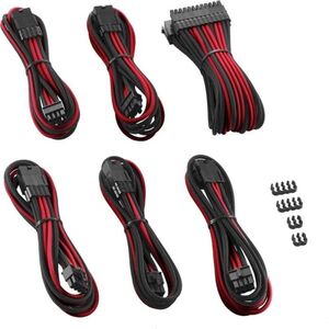 CableMod Zestaw kabli, Czarno-czerwony (CM-PCAB-BKIT-NKKR-3P)