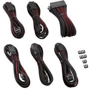 CableMod Zestaw kabli, Czerwono-grafitowy (CM-PCAB-BKIT-NKCR-3PK-R)