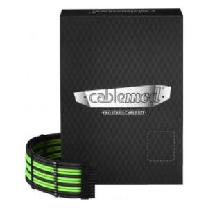 CableMod PRO ModMesh Seria RT, Zestawy kabli ASUS ROG/Seasonic, Czarny-zielony (ZUAD-957)