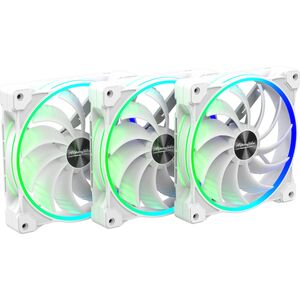 Wentylator Alpenfohn Wing Boost 3 ARGB 140mm 3-pack Białe (84000000171)