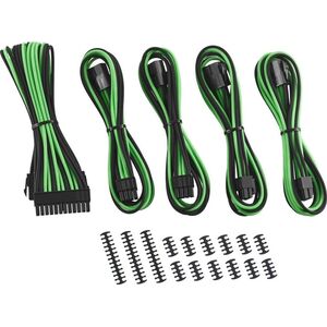 CableMod Zestaw kabli, Czarno-zielony (CM-CAB-CKIT-N86KKLG-R)