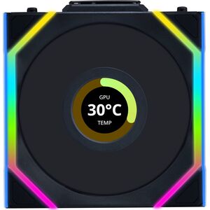 Wentylator Lian Li UNI FAN SL Wireless LCD 120 Reverse Blade czarny (12RSLLCD1W1B)