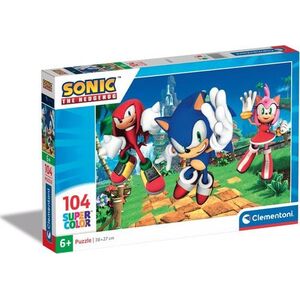 Clementoni CLE puzzle 104 SuperKolor Sonic 27256