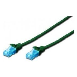 Digitus DIGITUS CAT 5e U-UTP patch cable PVC AWG 26/7 length 15m color green