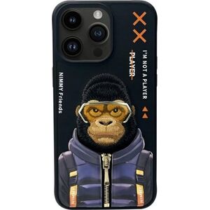 Nimmy iPhone 15 Pro 6.1" Case Black Cool&Cute 2.0 Monkey