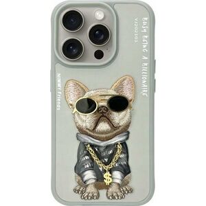 Nimmy iPhone 15 Pro 6.1" case gray/grey Glasses Cool Dog