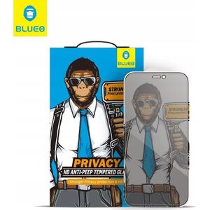Blueo Szkło Hartowane 5D Mr. Monkey Glass - Apple iPhone 13 Pro Max / 14 Plus czarny (Strong Privacy)