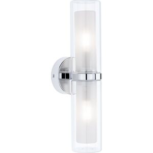 Kinkiet Paulmann Lampa ścienna LUENA E14 max. 2x20W IP44 230V szkło chrom / metal