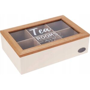 Home Styling Collection Δοχείο τσαγιού με θήκες TEA ROOM, 23 x 15,5 x 8 cm 14127084 5902973446715