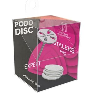 Staleks PodoDisc Pro Metalowy krążek do pedicure 15mm + zestaw wymiennych nakładek 180, 5 sztuk