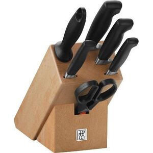 Zwilling Zestaw noży Four Star (Blok do noży, Nożyczki, Nóż x 4, Ostrzałka do noża) (35066-000-0)