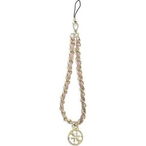 Guess Guess zawieszka GUSTSAS4P Phone Strap różowy/pink Chain Metal 4G Charm