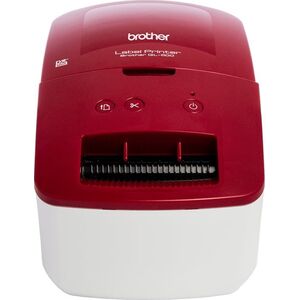 Drukarka etykiet Brother Brother QL-600R - Etikettendrucker - Thermodirekt - Rolle (6,2 cm) - 300 x 300 dpi - bis zu 71 mm/Sek. - USB 2.0 - weiss, Rot