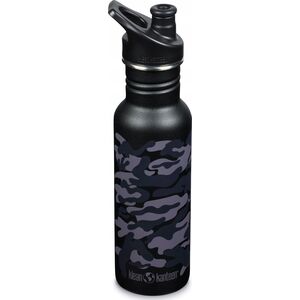 Klean Kanteen Kanteen Classic Narrow (Sport Cap), 532ml/18oz, Black Camo
