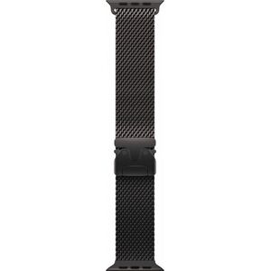 Bransoleta mediolańska z tytanu w kolorze czarnym do koperty 49 mm - rozmiar M