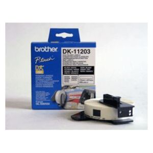 Brother Etykiety papierowe 17mm x 87mm, biała, 300 szt. (DK11203)