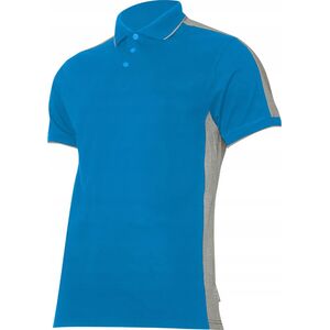 Lahti Pro Koszulka męska Polo 190g/m2 niebiesko-szara r. XL