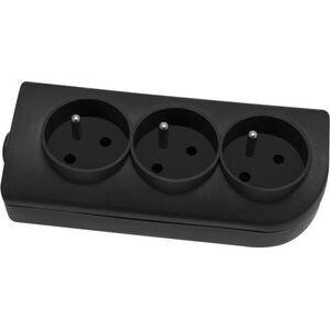 Elgotech Rozgałęźnik do przedłużacza 3-gniazda z/u czarny GN-30-2