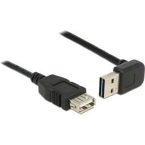 Kabel USB Delock USB-A - USB-A 1 m Czarny (83547)