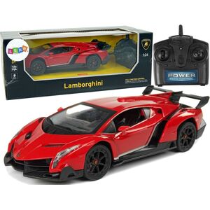 LeanToys Auto Sportowe R/C 1:24 Lamborghini Veneno Czerwone 2.4 G Światła