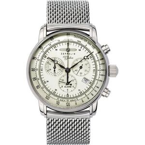 Zegarek Zeppelin 100 Jahre 8680M-3 Quarz Biały (259596)