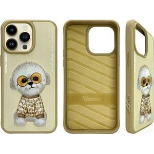 Nimmy iPhone 15 Pro Max 6.7" case khaki Glasses Cool Dog