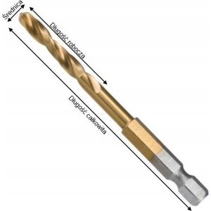 Δραπανο Makita MAKITA DRILL FOR METAL HSS-TIN 1/4" HEX 3.0x64mm 13919981 88381464239