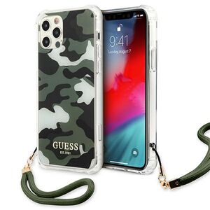 Guess case for iPhone 12 Pro Max 6,7&quot; GUHCP12LKSARKA khaki hard case Camo Collection 3666339004101