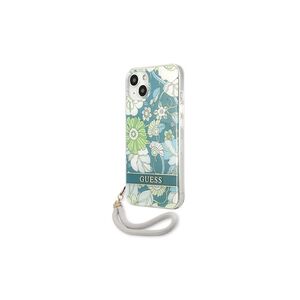 Guess case for iPhone 13 6,1&quot; GUHCP13MHFLSN hard case green Flower Cord 3666339040482