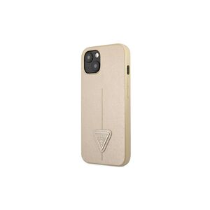 Guess case for iPhone 14 6,1&quot; GUHCP14SPSATLE beige HC Saffiano PU Triangle 3666339065409