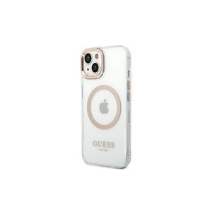 Guess case for iPhone 14 Pro Max 6,7&quot; GUHMP14XHTRMD gold HC Magsafe Metal Outline 3666339069735