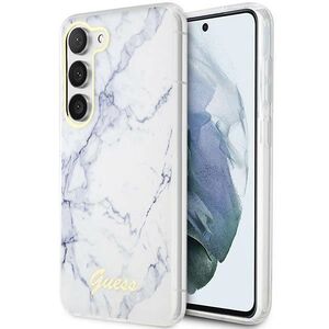 Guess case for Samsung Galaxy S23 GUHCS23SPCUMAH white HC PU/TPU Marble 3666339117405