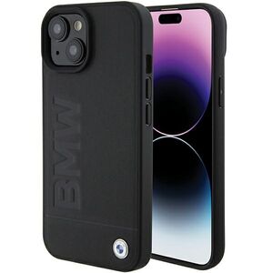 BMW case for iPhone 15 Plus 6,7&quot; BMHMP15MSLLBK black HC Magsafe Leather Hot Stamp 3666339145354