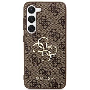 Guess case for Samsung Galaxy S24 Ultra S928 GUHCS24LGF4GGR brown hardcase 4G Big Metal Logo 3666339241261