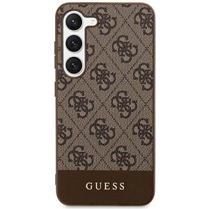 Guess case for Samsung Galaxy S24 Ultra S928 GUHCS24LG4GLBR brown hardcase 4G Stripe Collection 3666339241179