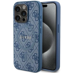 Guess case for iPhone 14 Pro 6,1&quot; GUHMP14LG4GFRB blue HC MAGSAFE PU 4G RING CLASSIC LOGO 3666339226589