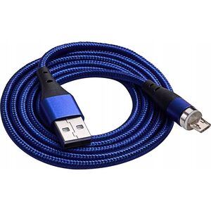 Kabel USB Akyga USB-A - microUSB 1 m Niebieski (AK-USB-47)