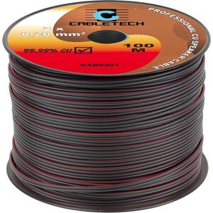 Przewód Cabletech Kabel głośnikowy 0,2mm czarny