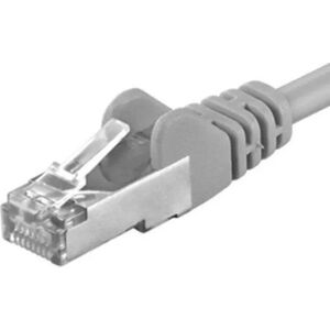 PremiumCord PREMIUMCORD Patch kabel CAT6a S-FTP, RJ45-RJ45, AWG 26/7 0,25m szary