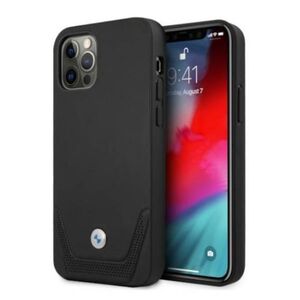 Original Case IPHONE 12 PRO MAX BMW Hardcase Leather Perforate (BMHCP12LRSWPK) black 3666339010829