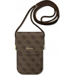 Guess Guess 4G Metal Script Logo - Torebka crossbody na telefon (brązowy)